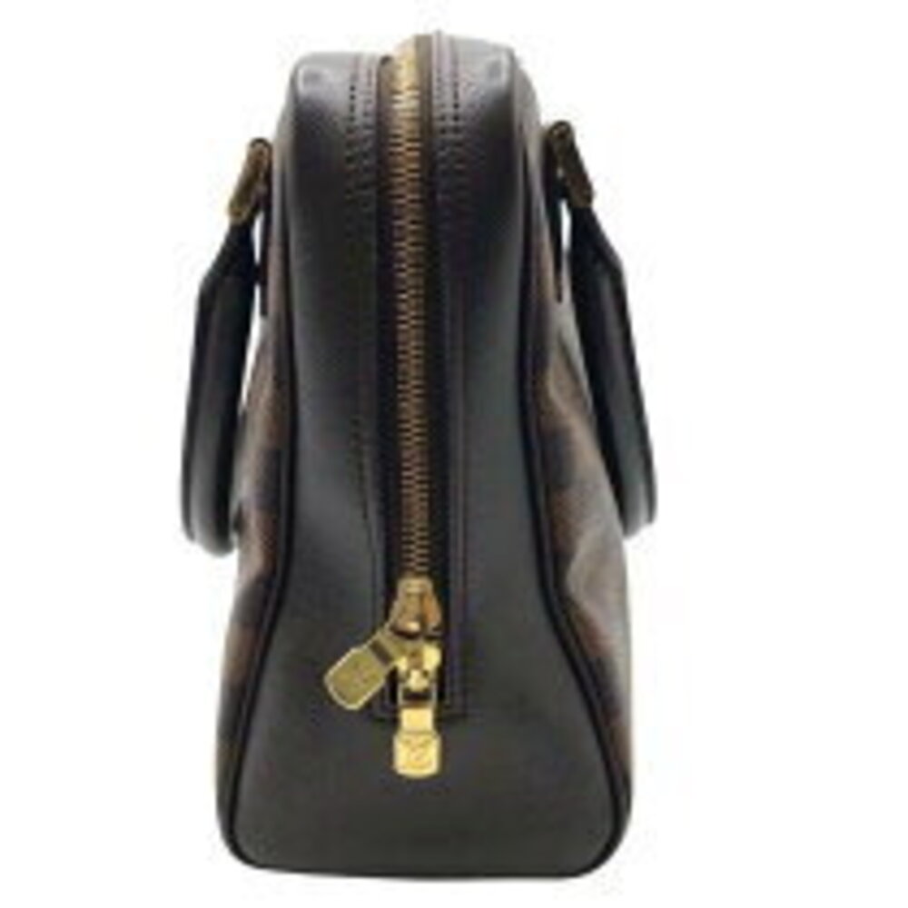 Louis Vuitton Damier Handbag Brera Brown Leather